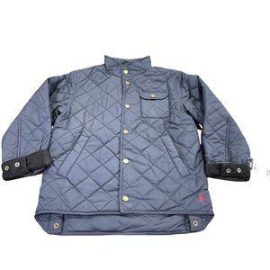 NWT Polo by Ralph Lauren Navy Diamond Quilted Barn Coat from (M, 10/12)